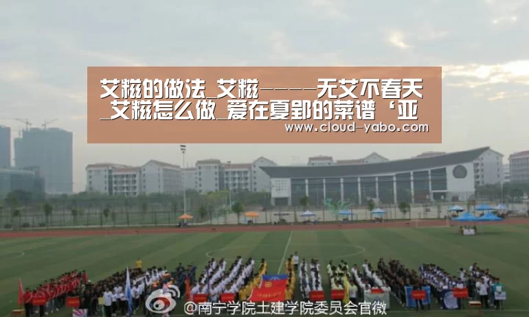 艾糍的做法_艾糍----无艾不春天_艾糍怎么做_爱在夏郢的菜谱‘亚博棋牌’